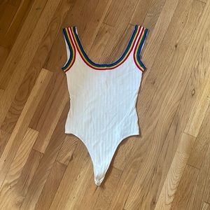 By the way thing rainbow bodysuit